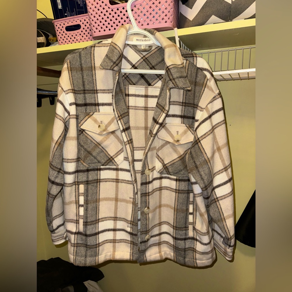 Heavyweight Tan and Brown Flannel